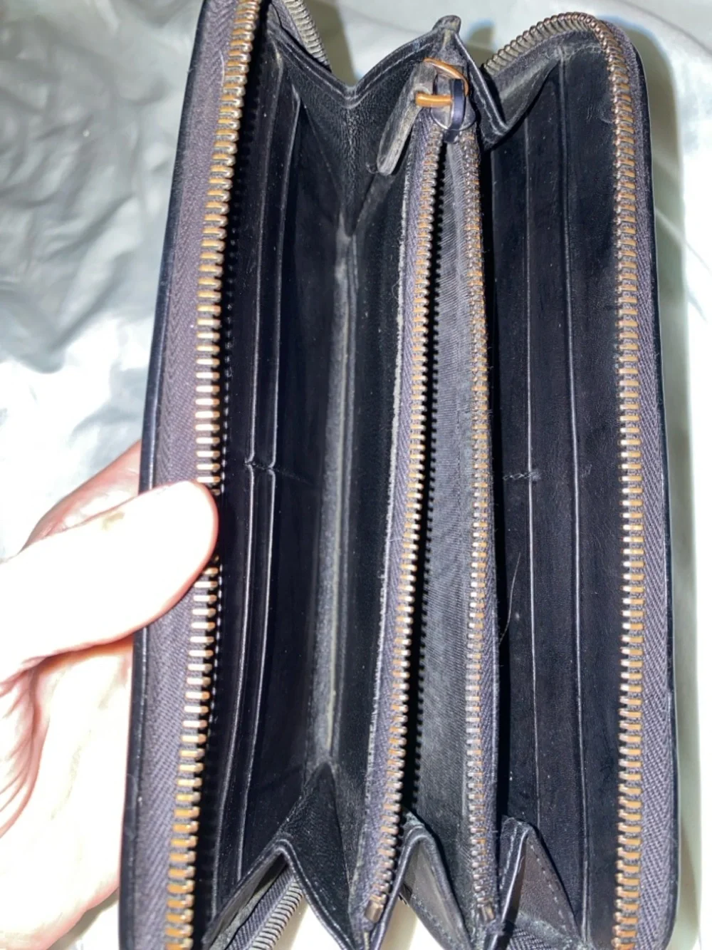 GORGEOUS VINTAGE BOTTEGA INTRECCIATO LONG VENETA NAPA LEATHER ZIPPERED WALLET - Picture 8 of 12